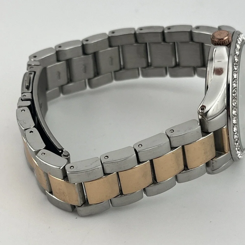Worthington Watch Women 38mm Case Crystal Bezel Two Tone 7.25